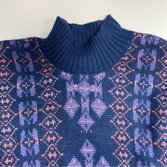 NWOT Lane Bryant Plus Size Classic Long-Sleeve Mock-Neck Jacquard Sweater 18/20 - Picture 6 of 7